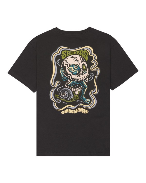 1 Timber Hermit - Maglietta a maniche corte da Ragazzo 8-16 Black ELBZT00287 Element