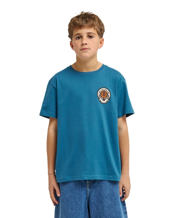 2 Timber Hermit - Short Sleeve T-Shirt for Boys 8-16 Blue ELBZT00287 Element