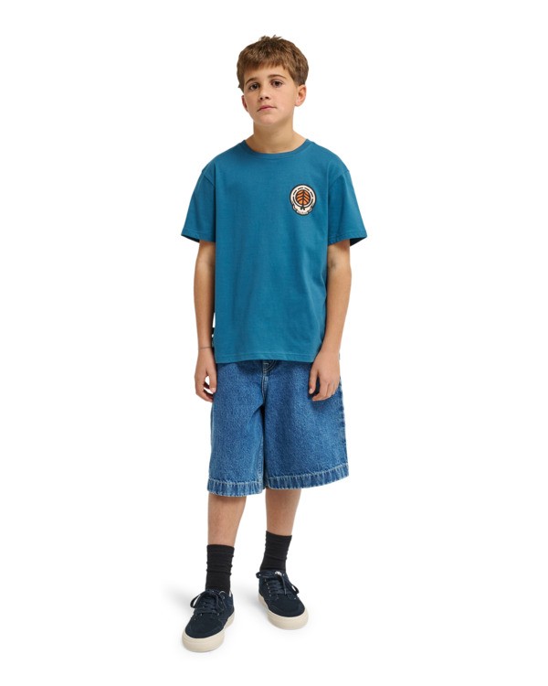 5 Timber Hermit - Short Sleeve T-Shirt for Boys 8-16 Blue ELBZT00287 Element