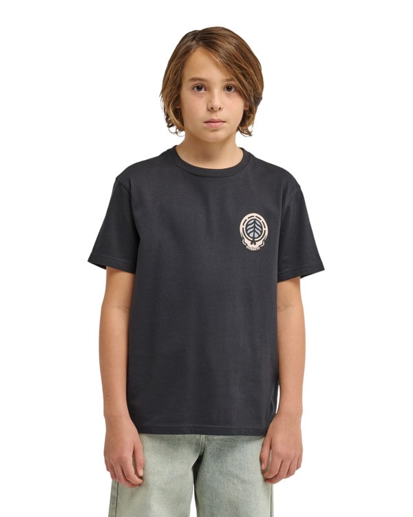 2 Timber Hermit - Maglietta a maniche corte da Ragazzo 8-16 Black ELBZT00287 Element