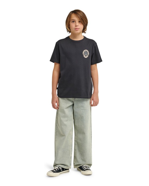 5 Timber Hermit - Maglietta a maniche corte da Ragazzo 8-16 Black ELBZT00287 Element