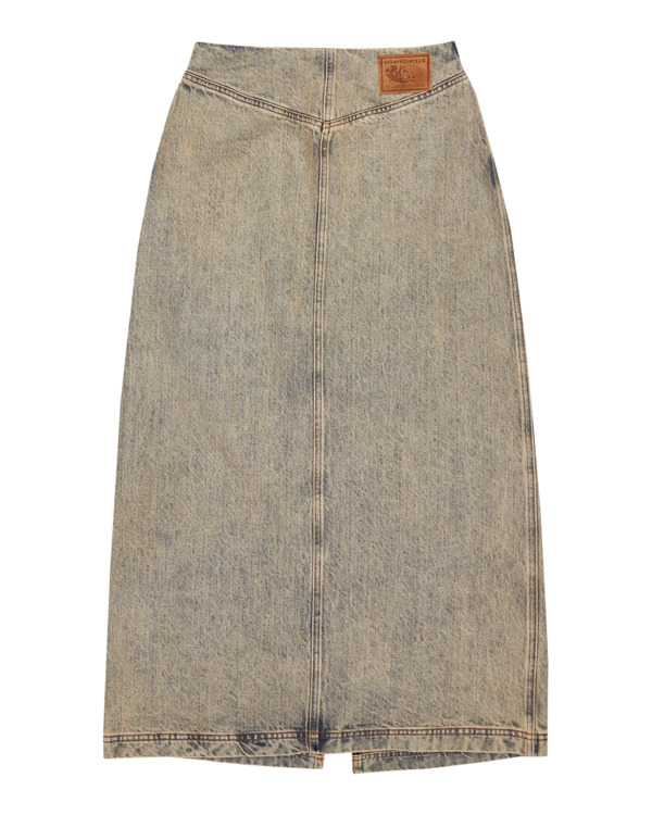 1 Maxi - Denim Skirt for Women White ELJDK00103 Element