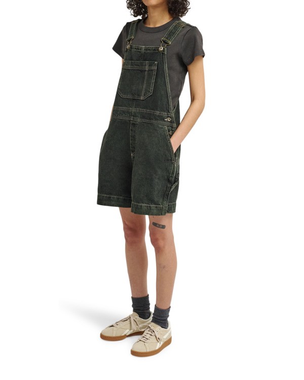 5 Dungaree Wk - Short vaquerocon peto para mujer Negro ELJDS00107 Element
