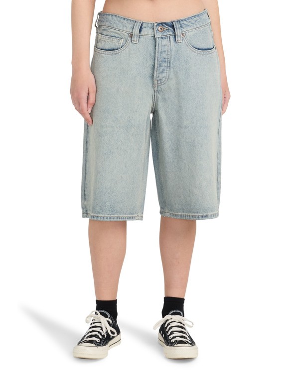 0 365 Wide - Short vaquero para mujer Gris ELJDS00108 Element