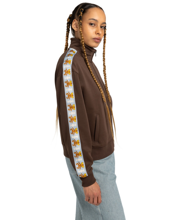 3 Sunday - Sudadera con Cremallera para Mujer Marron ELJFT00122 Element