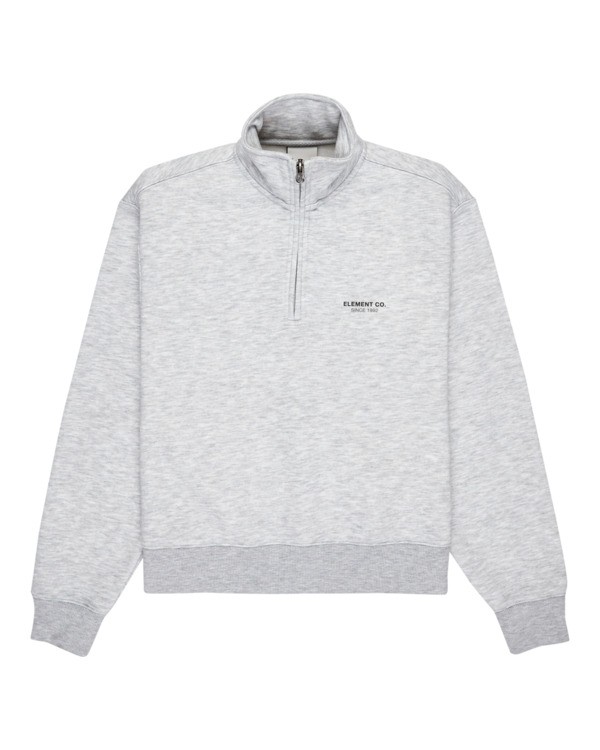5 Element Co W - Sweatshirt à fermeture zippée pour Femme Gris ELJFT00124 Element
