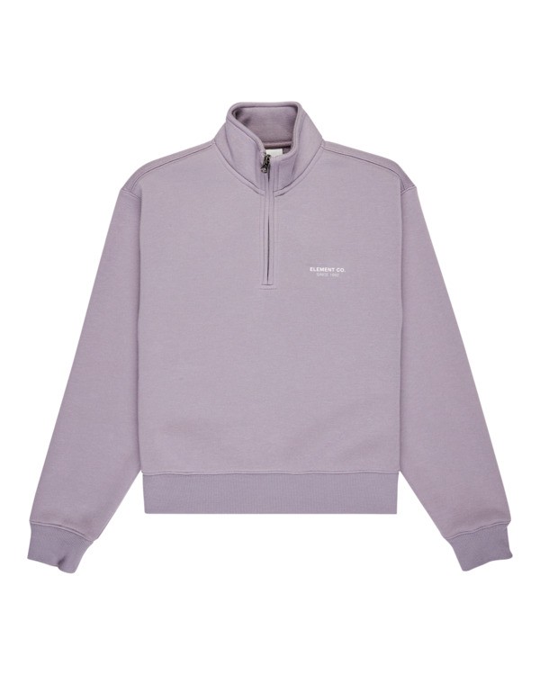5 Element Co W - Sweatshirt à fermeture zippée pour Femme Gris ELJFT00124 Element