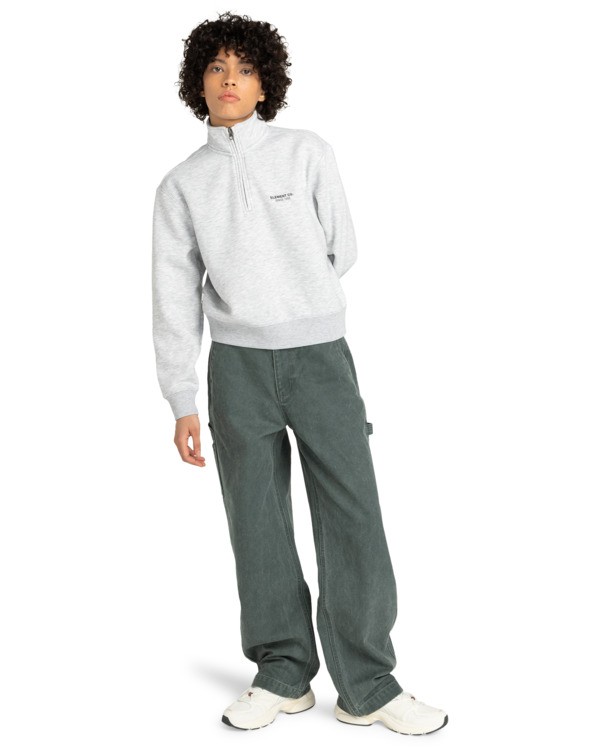 3 Element Co W - Sweatshirt à fermeture zippée pour Femme Gris ELJFT00124 Element