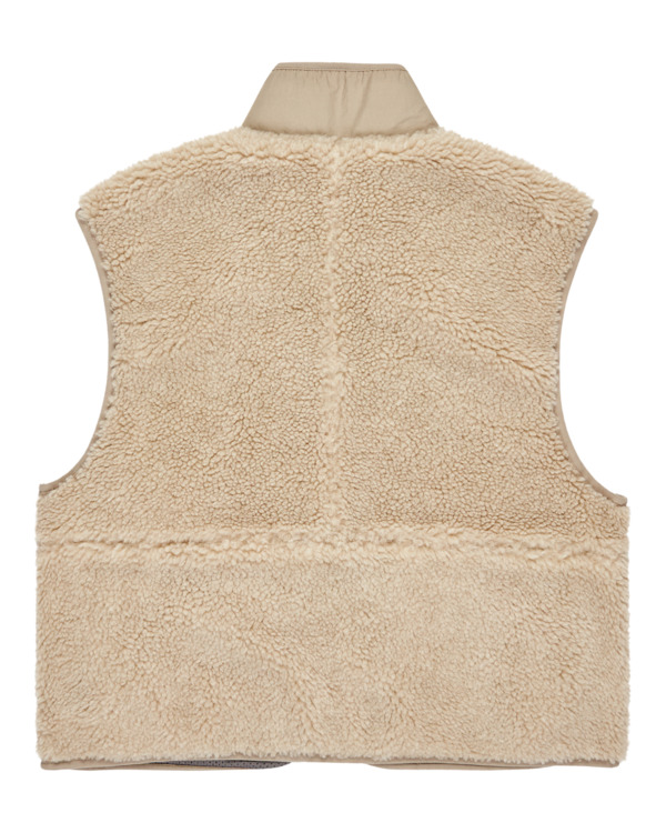 6 Lake Sherpa W - Sherpa Vest for Women Beige ELJJK00123 Element