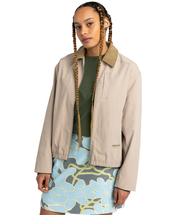 0 Stand - Harrington-Jacke für Frauen Beige ELJJK00133 Element