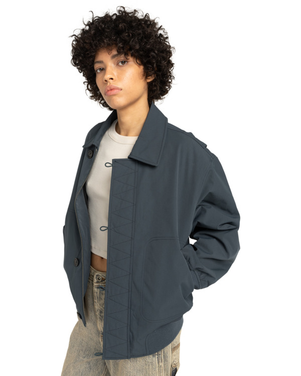 1 Deck Bomber - Bomber Jacket for Women Blue ELJJK00140 Element