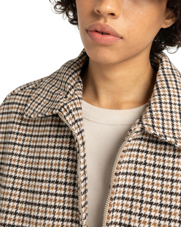 2 Dogtooth Bomber W - Bomber Jacket for Women Brown ELJJK00141 Element