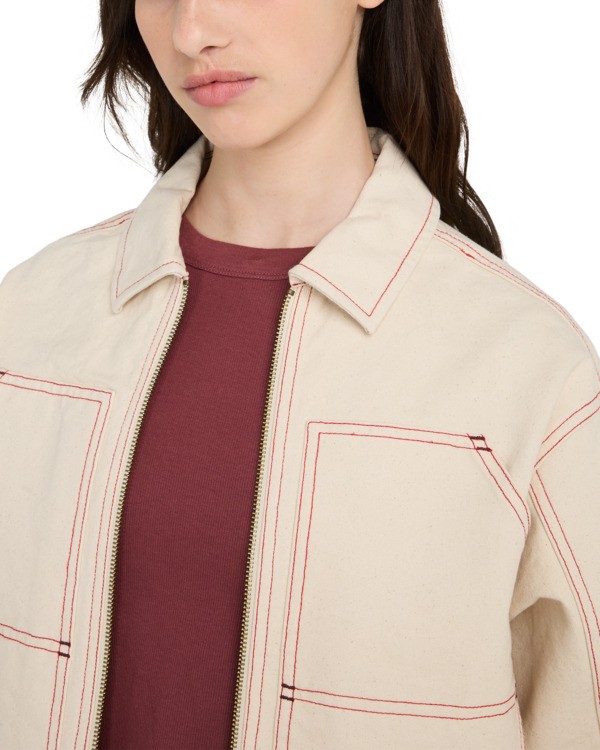 2 Chore Canvas - Denim-Jacke für Frauen Weiss ELJJK00144 Element