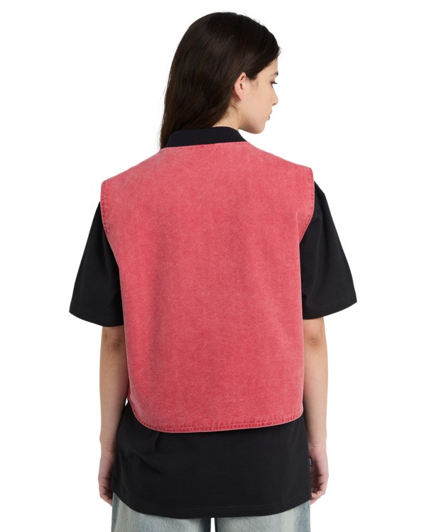 5 Chore W - Camiseta sin mangas para mujer Rojo ELJJK00146 Element