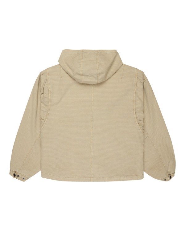 8 Ripstop-Hooded Parka Jacket for Women Beige ELJJK00151 Element