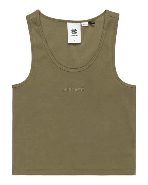 3 Yarnhill - Camiseta sin Mangas para Mujer Verde ELJKT00116 Element