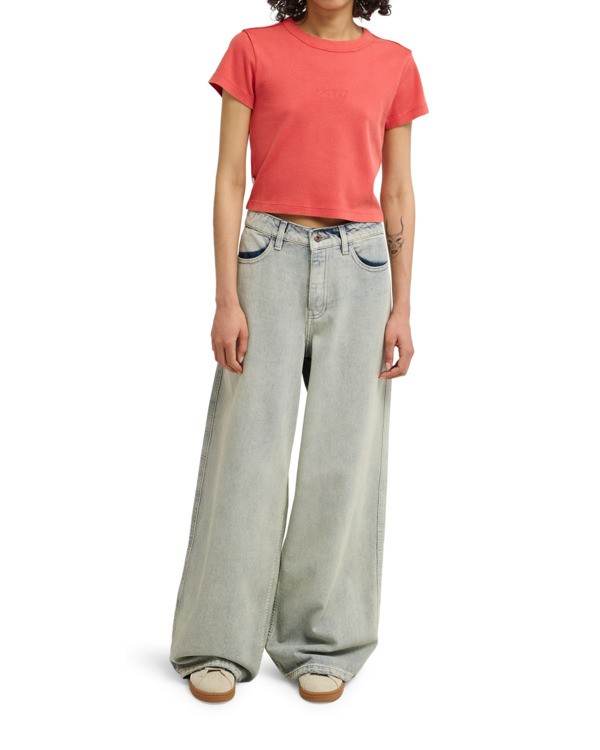 1 Yarnhill - T-shirt met Korte mouw voor Dames Red ELJKT00117 Element