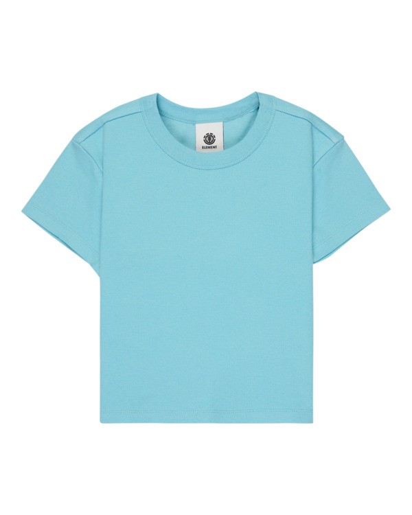 0 Icon Crop W - Short Sleeve T-Shirt for Women Blue ELJKT00121 Element
