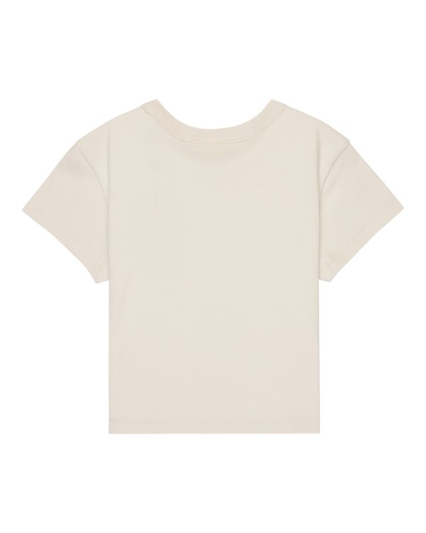 1 Icon Crop W - Short Sleeve T-Shirt for Women Beige ELJKT00121 Element