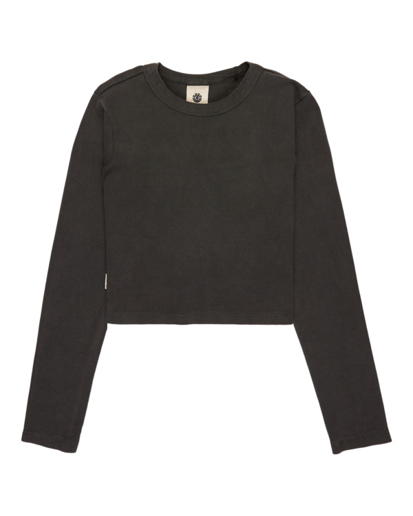 4 Icon Crop W - Long Sleeve T-Shirt for Women Black ELJKT00122 Element