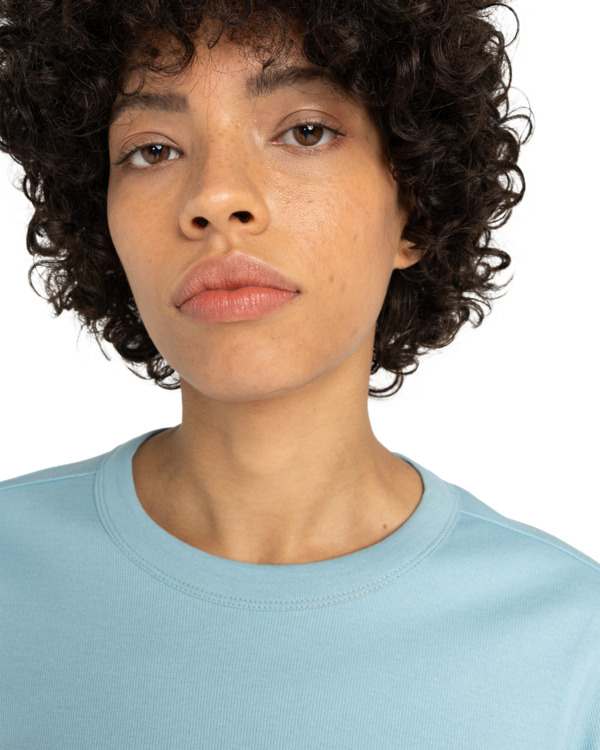 2 Icon Crop W - Long Sleeve T-Shirt for Women Blue ELJKT00122 Element