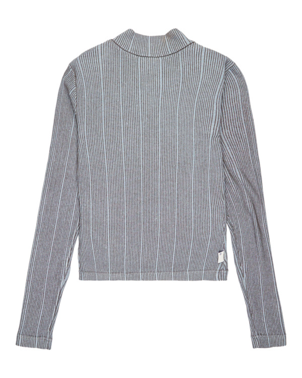 6 Roll Neck W - Camisola de manga comprida para mulher Azul ELJKT00125 Element