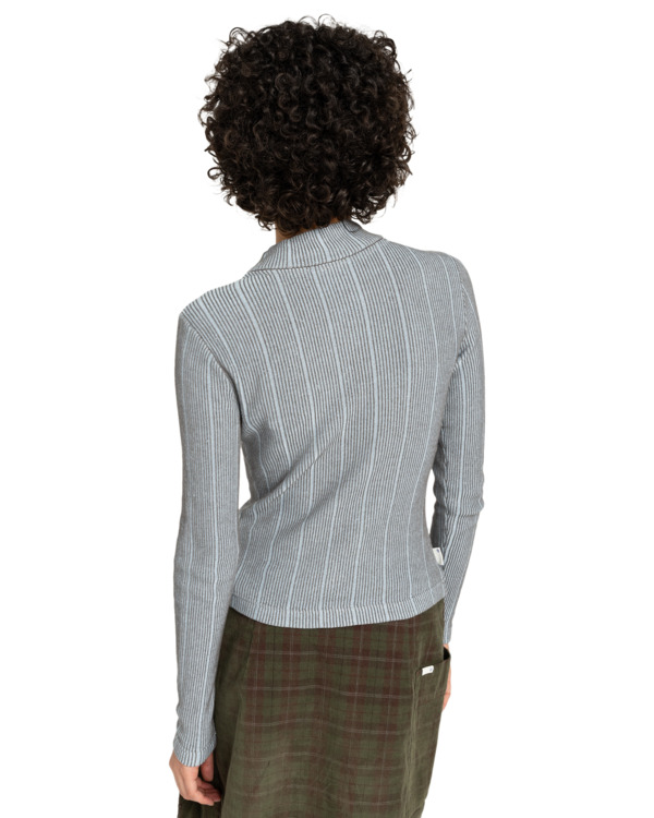 4 Roll Neck W - Camisola de manga comprida para mulher Azul ELJKT00125 Element