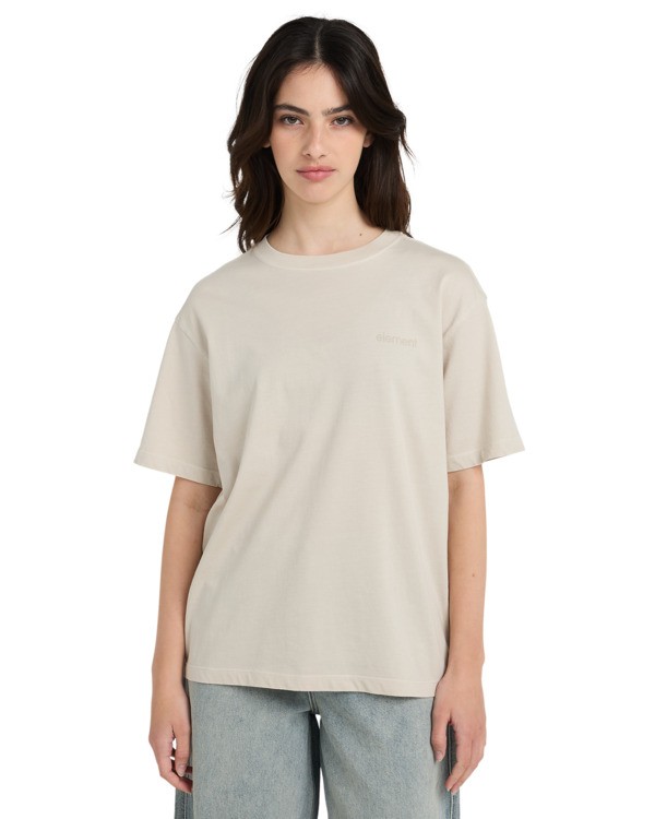 0 Lowcase - Short Sleeve T-Shirt for Women Beige ELJKT00130 Element