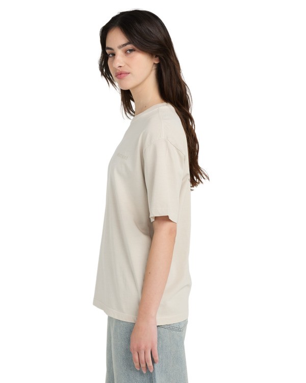 1 Lowcase - Short Sleeve T-Shirt for Women Beige ELJKT00130 Element