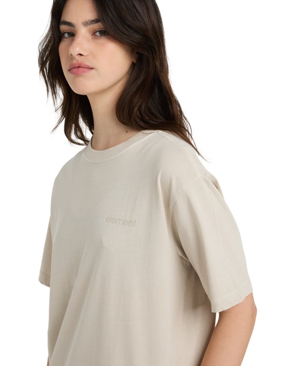 2 Lowcase - Short Sleeve T-Shirt for Women Beige ELJKT00130 Element