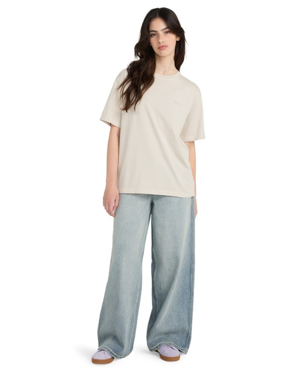 3 Lowcase - Short Sleeve T-Shirt for Women Beige ELJKT00130 Element