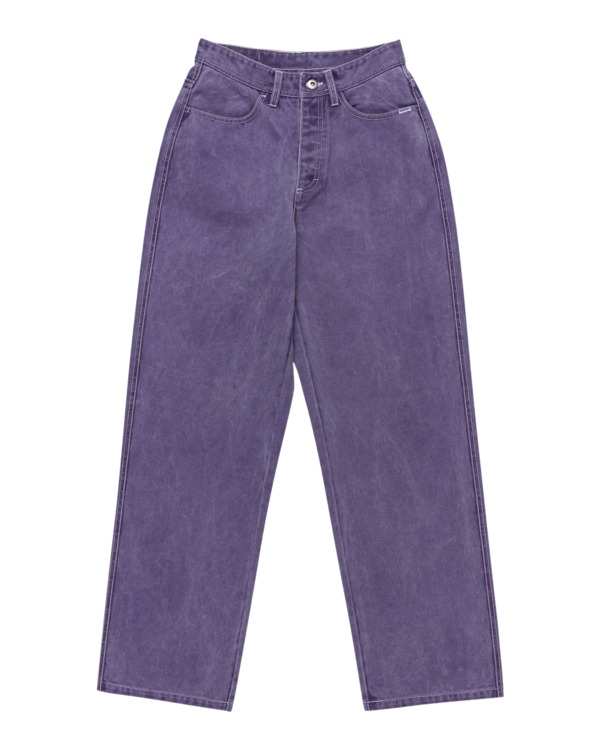 5 365 Canvas - Straight Fit Pants for Women Purple ELJNP00115 Element