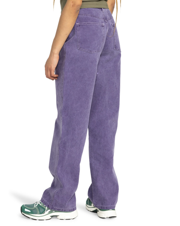 3 365 Canvas - Straight Fit Pants for Women Purple ELJNP00115 Element