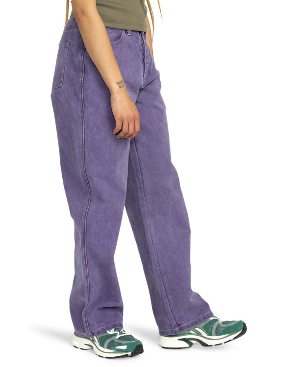 1 365 Canvas - Straight Fit Pants for Women Purple ELJNP00115 Element