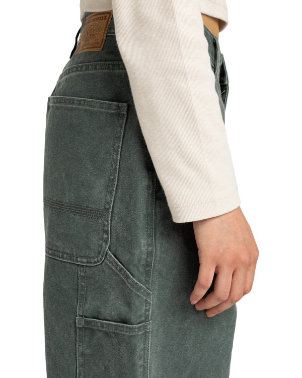 4 Carpenter Canvas W - Pantalon baggy pour Femme Noir ELJNP00127 Element