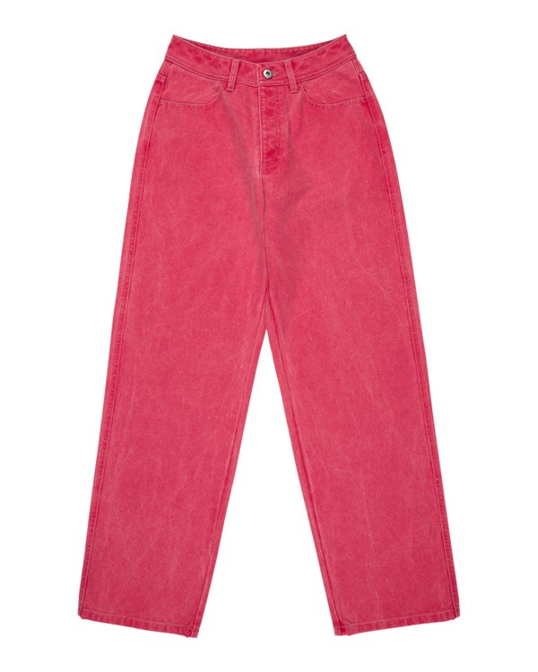6 365 Canvas W - Pantalones para mujer Rojo ELJNP00128 Element
