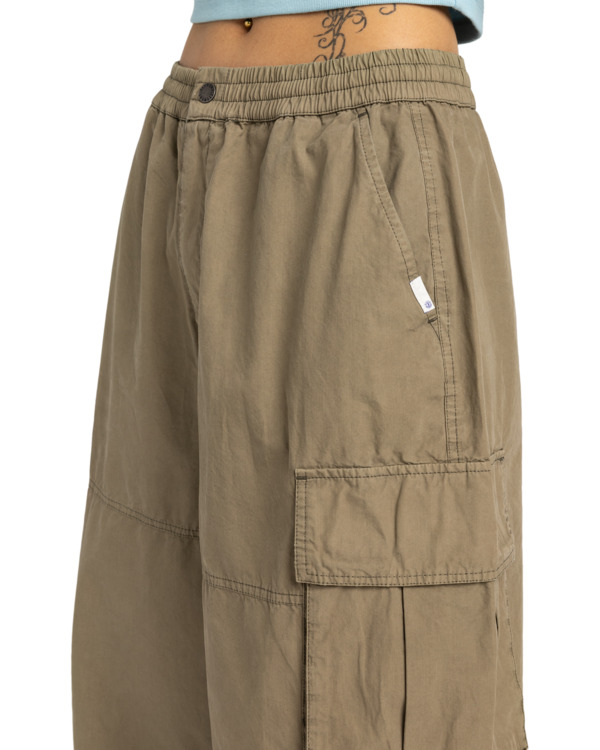 3 Wide Cargo W - Pantaloni Cargo da Donna Brown ELJNP00131 Element