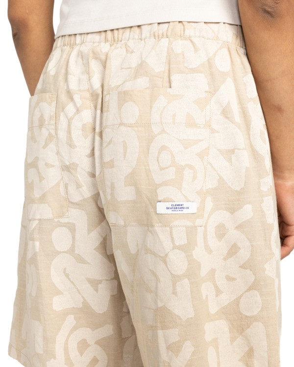 7 Daily Bermuda 19" - Short met Elastische Taille voor Dames Beige ELJNS00119 Element