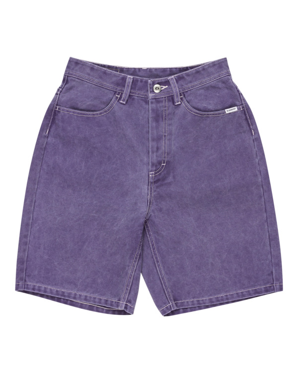 6 365 Canvas 19" - Shorts mit unelastischem Bund für Frauen Violett ELJNS00120 Element