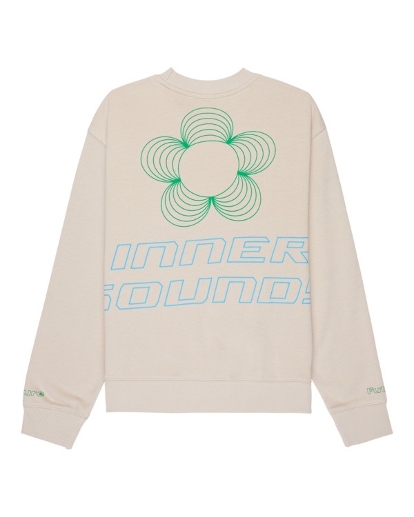 9 Inner Sounds - Sweatshirt para Mulher Beige ELJSF00134 Element