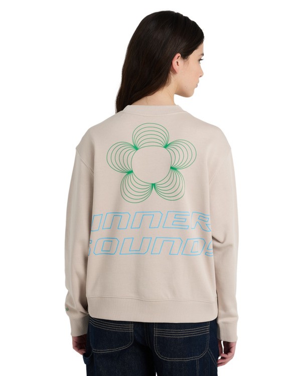 7 Inner Sounds - Sweatshirt para Mulher Beige ELJSF00134 Element