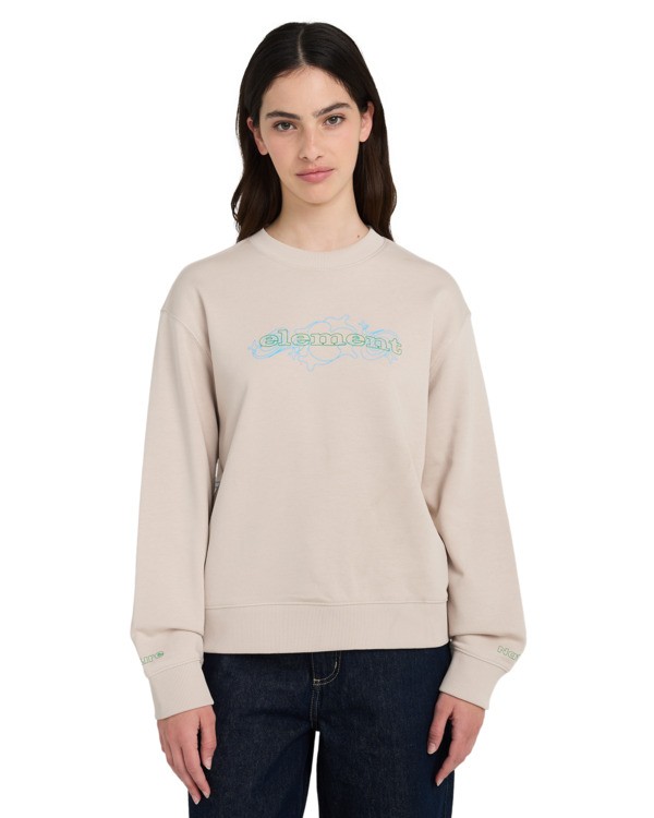 0 Inner Sounds - Sweatshirt para Mulher Beige ELJSF00134 Element