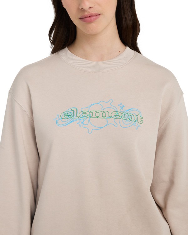 2 Inner Sounds - Sweatshirt para Mulher Beige ELJSF00134 Element