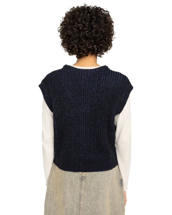 4 2Tone Rib W - Camisola sem mangas para mulher Azul ELJSW00111 Element