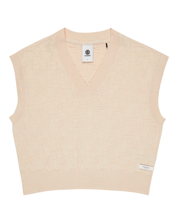 0 Textured - Vest for Women Beige ELJSW00115 Element
