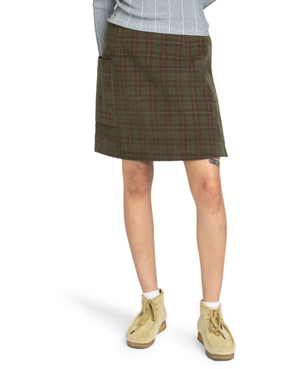 2 Westward Corduroy - Minigonna da Donna Red ELJWK00106 Element