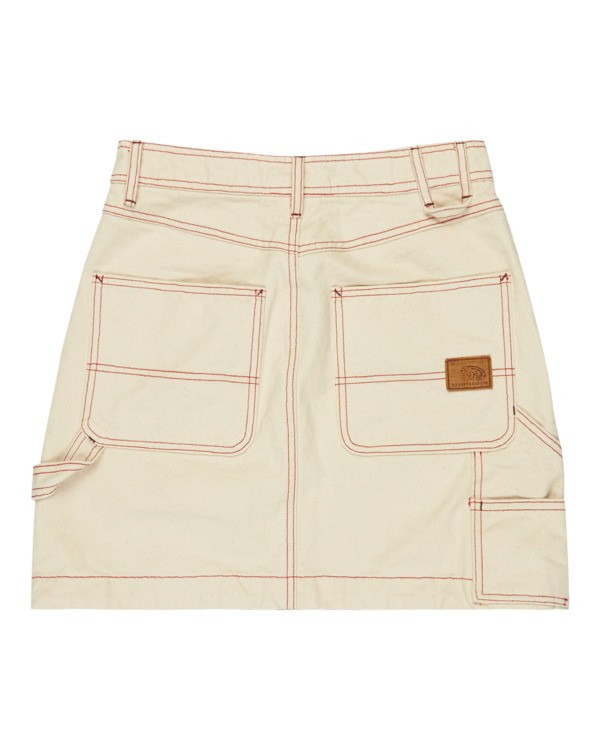 1 Carpenter - Mini Skirt for Women White ELJWK00108 Element