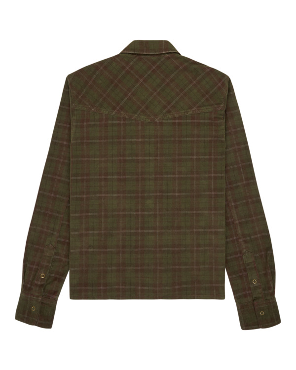 6 Westward Corduroy W - Camicia a Maniche Lunghe da Donna Red ELJWT00116 Element
