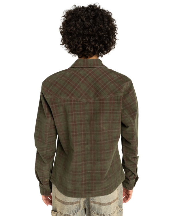 4 Westward Corduroy W - Camicia a Maniche Lunghe da Donna Red ELJWT00116 Element