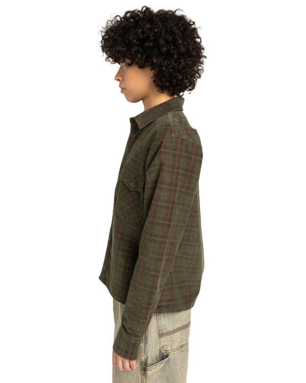 1 Westward Corduroy W - Camicia a Maniche Lunghe da Donna Red ELJWT00116 Element